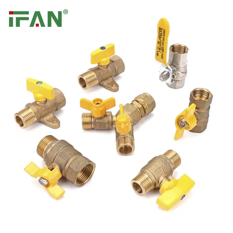 IFAN Factory Price Hot Selling Type Brass Ball Valve Double Union Ball Valve