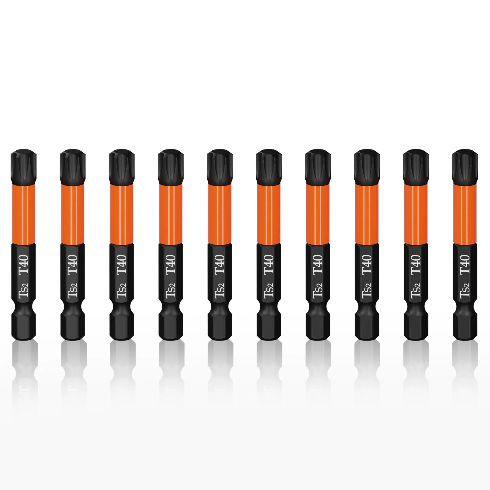 Набор ударных бит T40 Torx для защиты, Набор отверток с шестигранным хвостовиком 1/4