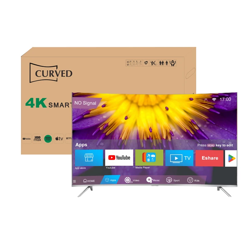Big Screen Tv 65inch Full Display Curved Tv UHD 4K LED Television 65 Inch Smart Tv