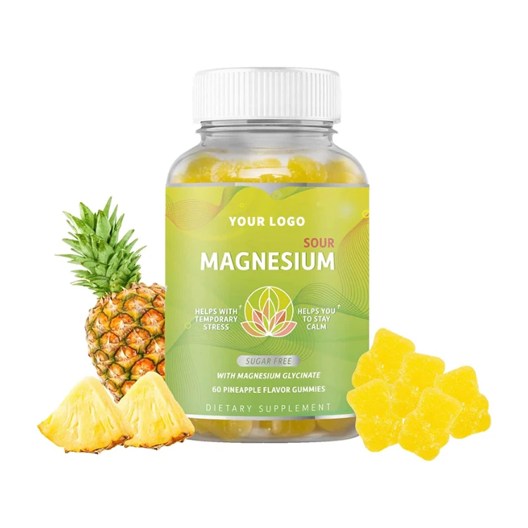 Private label magnesium ashwaganda gummy zinc calcium potassium magnesium gummies