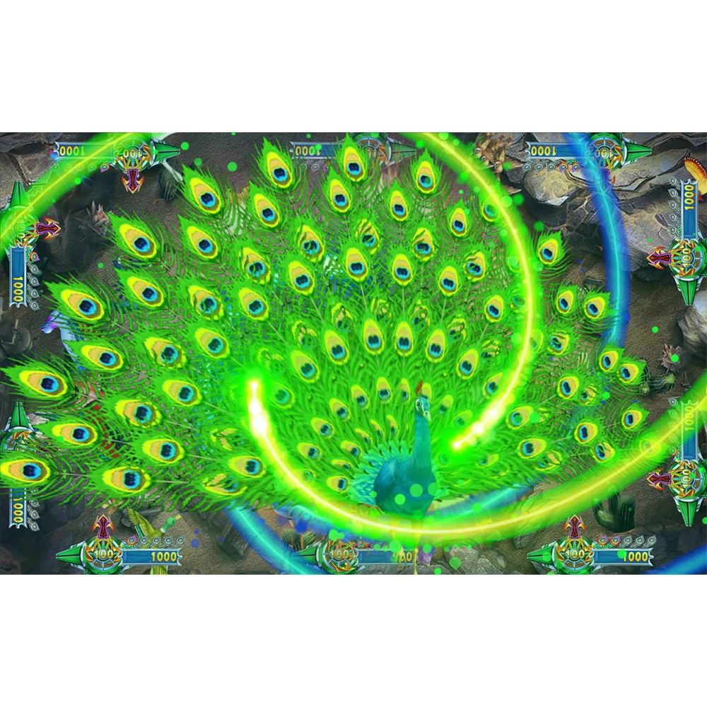 4~10 Player Fish Table Game Machine Cabinet Bird Fairy Arcade Shooting Fish Game Host Accessories