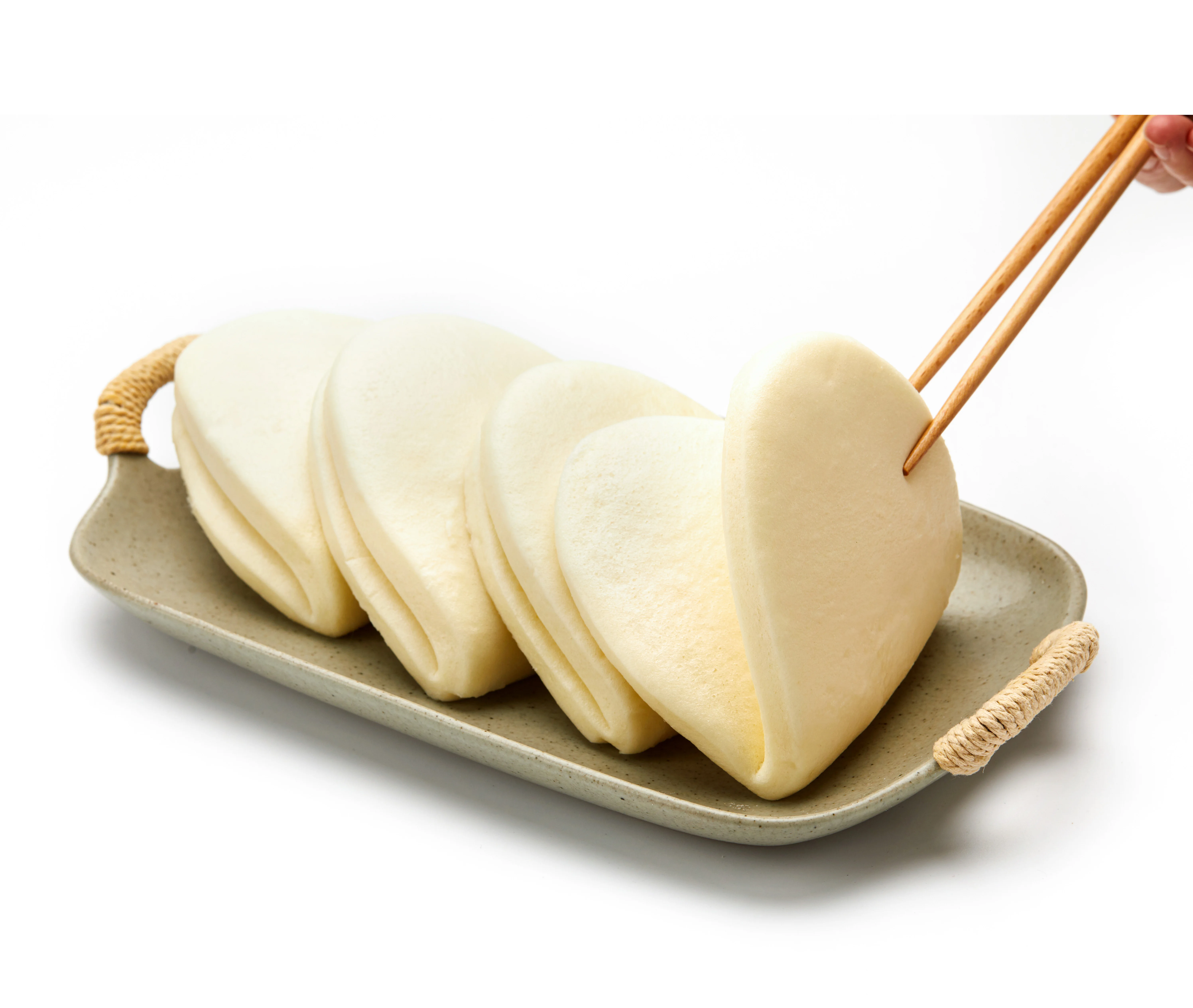 China Factory Cooked wheaten food Chinese Frozen Pau Bun Folded Bun Koah-pau Gua Bao Frozen food