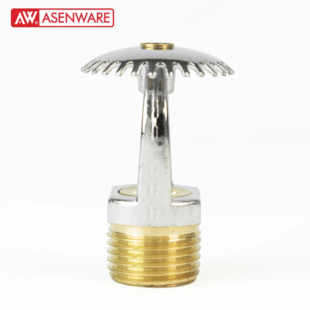 factory price fire fighting sprinkler 68 degree upright fire sprinkler head price chrome upright