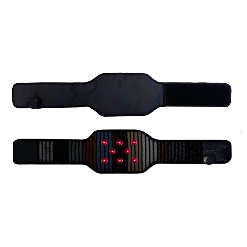 Home use Metabolism Bio Micro Energy 650nm Far Infrared Negative ions Therapy Pemf Tourmaline Sauna Jade Thermal Heating Belt