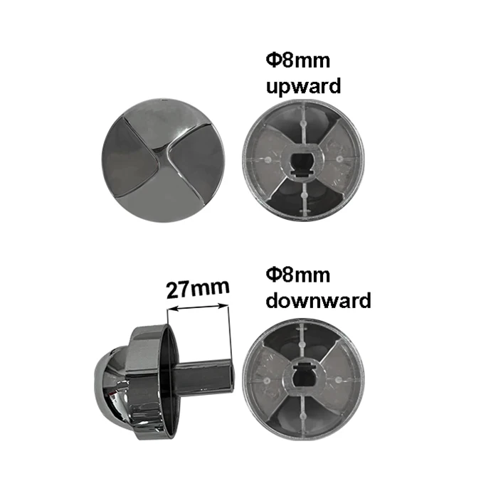 long d shaft kitchen plastic gas electric cooker oven knobs for stove hob control