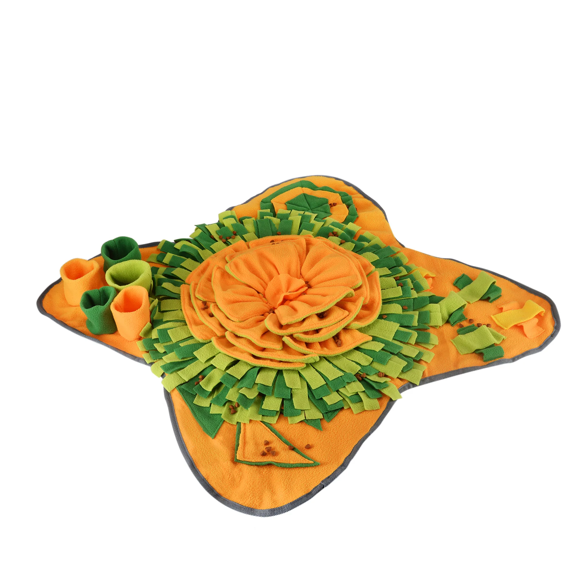 Best selling Dog training comfortable sunflower snuffle mat slow feeding food Pet sniffing cozy mat