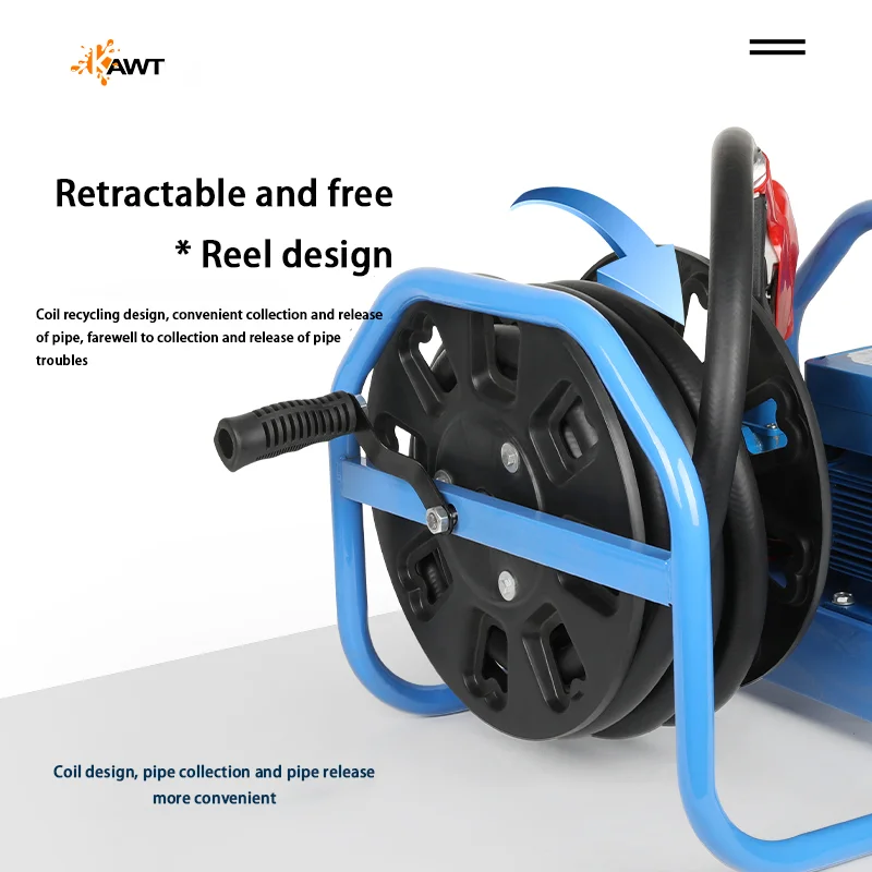 Cavitt 220V Quantitative Explosion-proof Reel Pump Portable Fuel Pump Quantitative Flow Meter Gasoline Pump