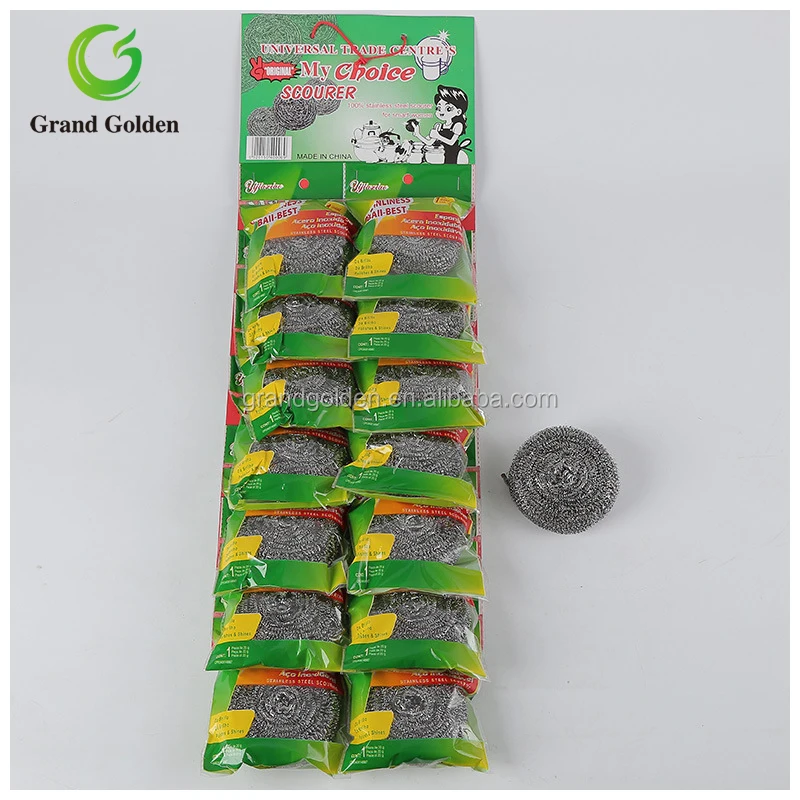 
Hot sale free samples 12pcs stainless steel scourer dish washing ball 