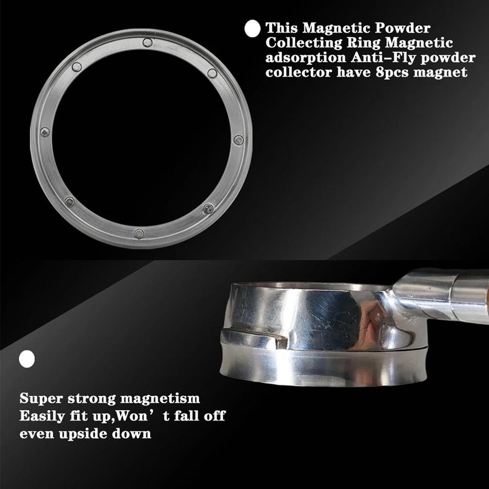 1PCS Customized Magnetic Dosing Ring Espresso Funnel Dosing Cup Dosierring