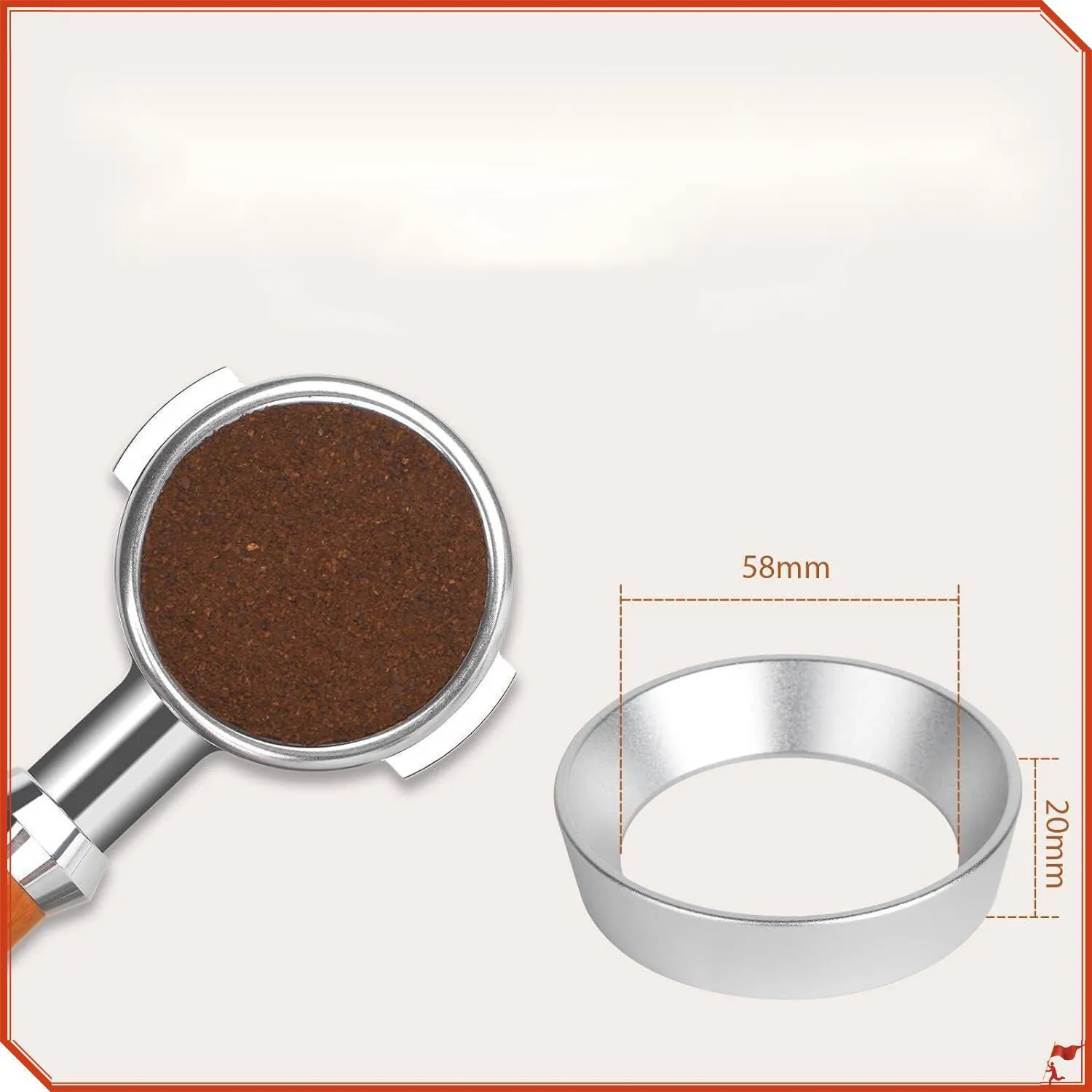 51/53/54/58 мм интеллектуальная дозирующая Воронка Из Нержавеющей Стали кофейный порошок портафильтр Дозирующее кольцо с магнетизмом