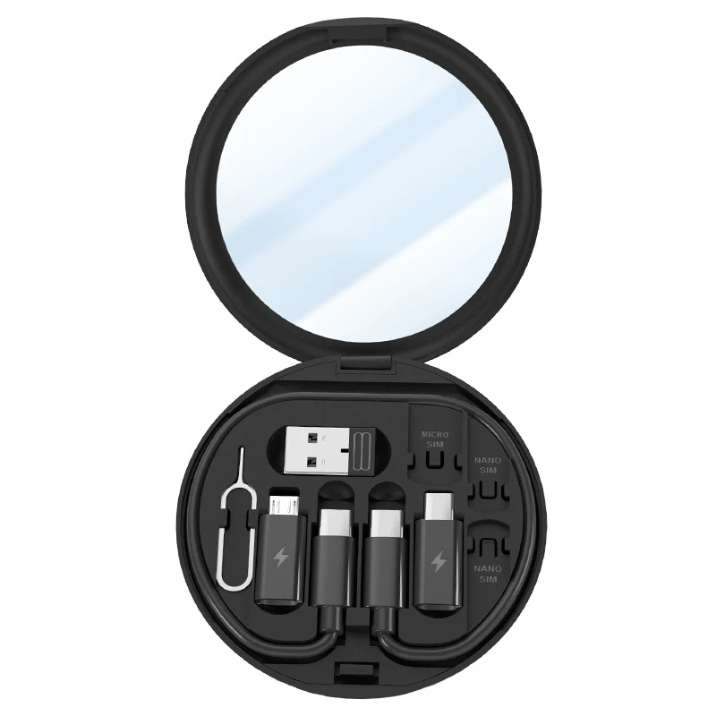 Popular Gift Set Conversion Head Portable Storage Box Multi-functional Charging Cable Convertor USB Type C Adapter Tool