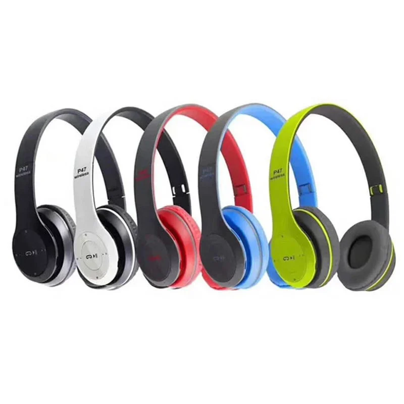 2022 New Arrival Factory FM Radio Gift Cheap Auriculares Earphone P47 Headset P47 Foldable Wireless Headphone