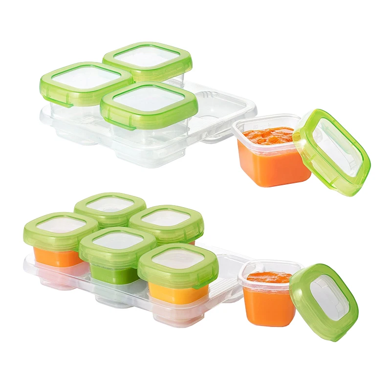 
2021 New Reusable Baby Food Storage Fresh-keeping box children Plastic Container Food Box 