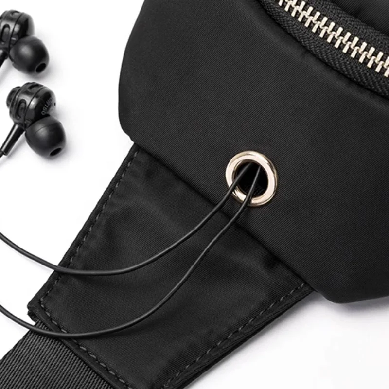 One Strap Small Black Sling Bag Crossbody Backpack Shoulder Bag for Men Women Hiking Walking Biking Travel Cycling