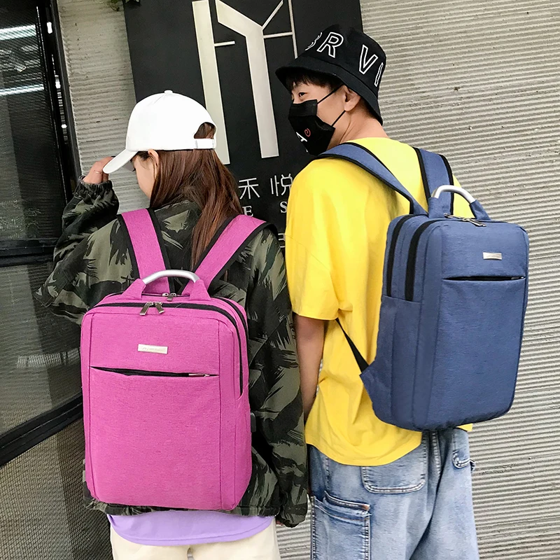 
2019 new laptop backpack school bag 15.6 with USB charger theft laptop backpack 
