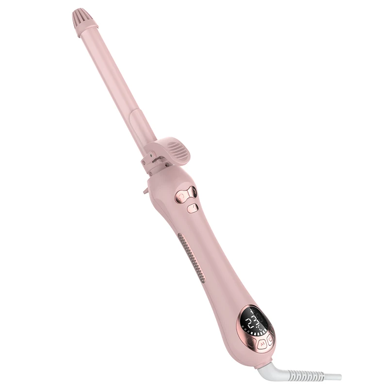 Pink automatic Curling Iron Professional Hair Curler Curling Wand Ceramic rotating Curling Irons for All Hair Types