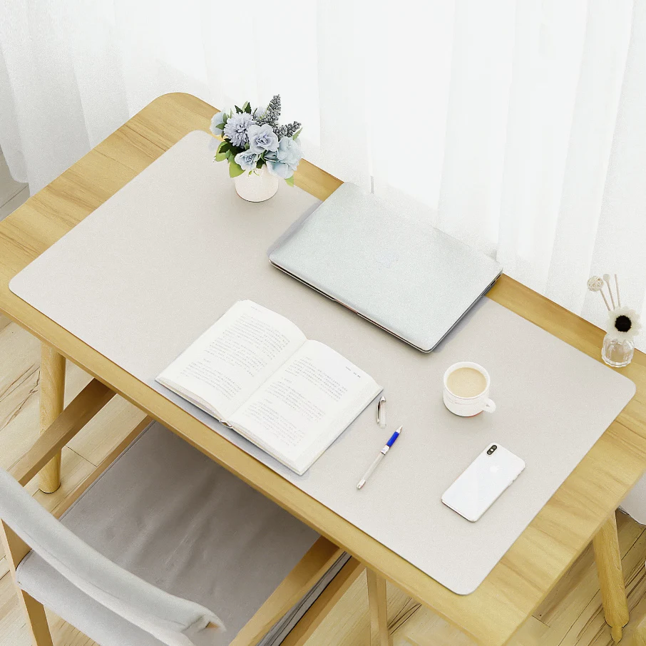 Multifunctional Office Desk Pad/Waterproof PU Leather Mouse Pad Writing Mat for Office/Home