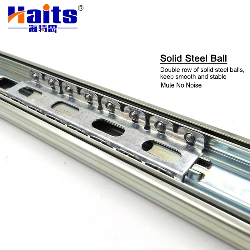 Hot Sale Customized Furniture Triple Extension Drawer Slide Rail Ball Bearing Telescopic Slide