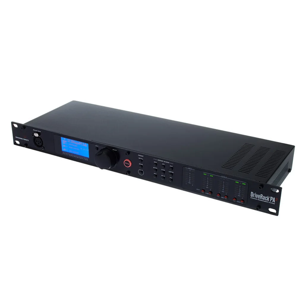 DriveRack PA2 2 Input 6 Output DSP Digital Audio Processor for Professional Stage Sound Equipment