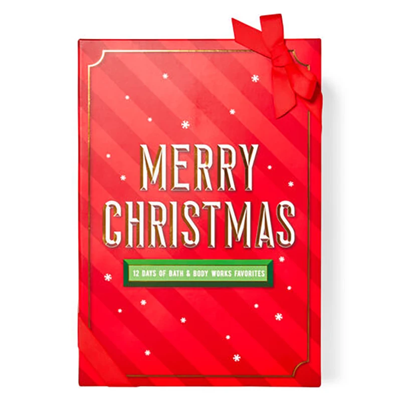 12 Days Of Christmas Box Beauty Cosmetic Large Advent Paper Box With Cosmetics