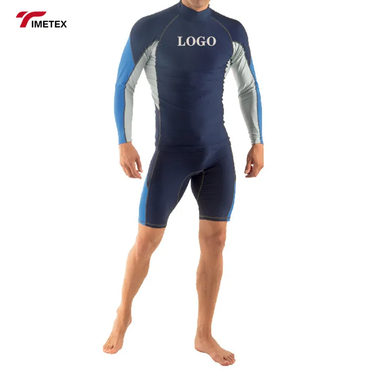 Man Long Sleeve Gym Clothing Upf 50 Sublimation Logo Custom Surfing Rash Guard Compressed T-shirt