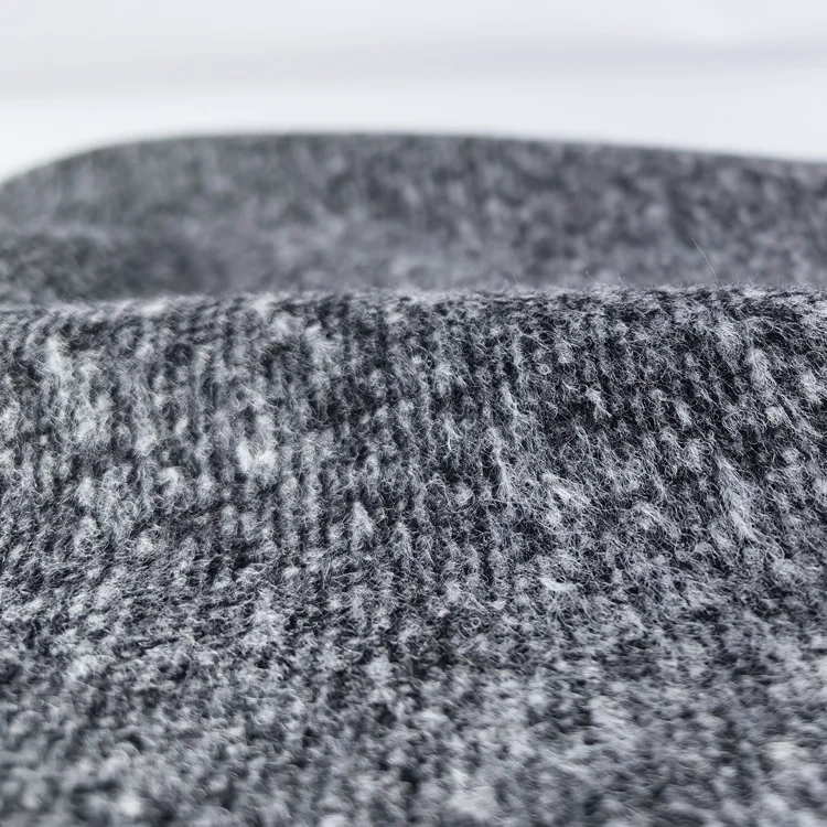 Lightweight woolen thick needle sweater fabric 320g/m Melton wool fabric