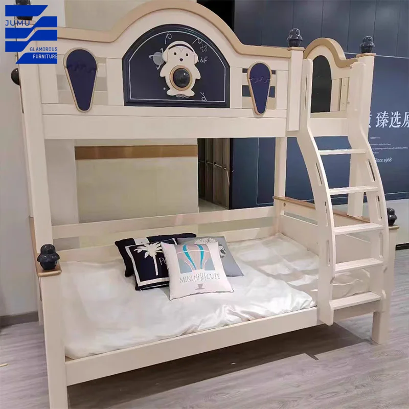 Glamorous Furniture High Quality bunk bed for kids Apartment Double Bed Modern Style wood Adult Student Dormitory
