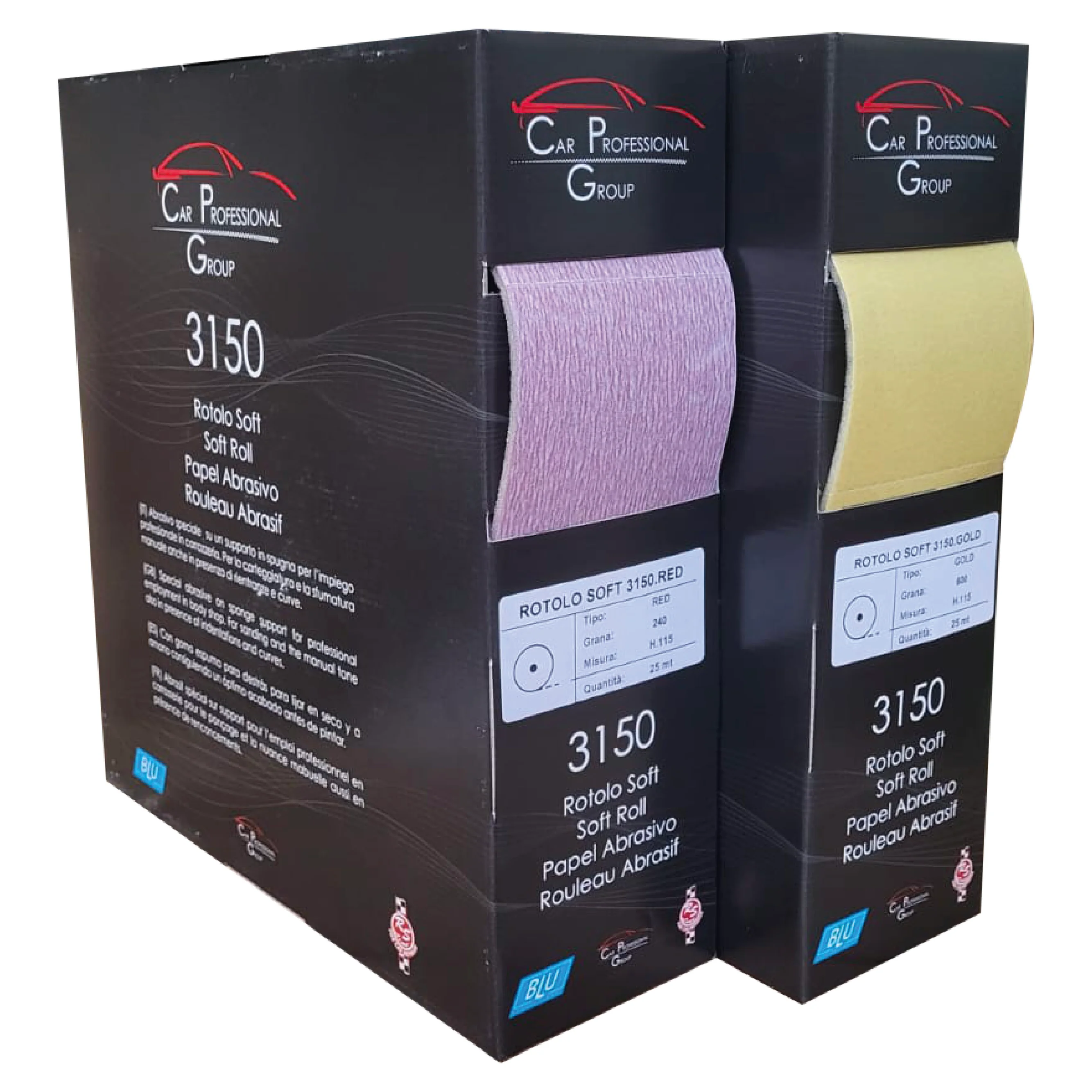 italian brand high quality Abrasive Paper Sheet Sanding Paper Disc Soft Gold Roll Sponge Support Manual Sanding precut