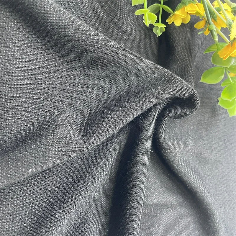 hoodies polyester cotton fabric Graphene anti bacterial viscose knitted fabric