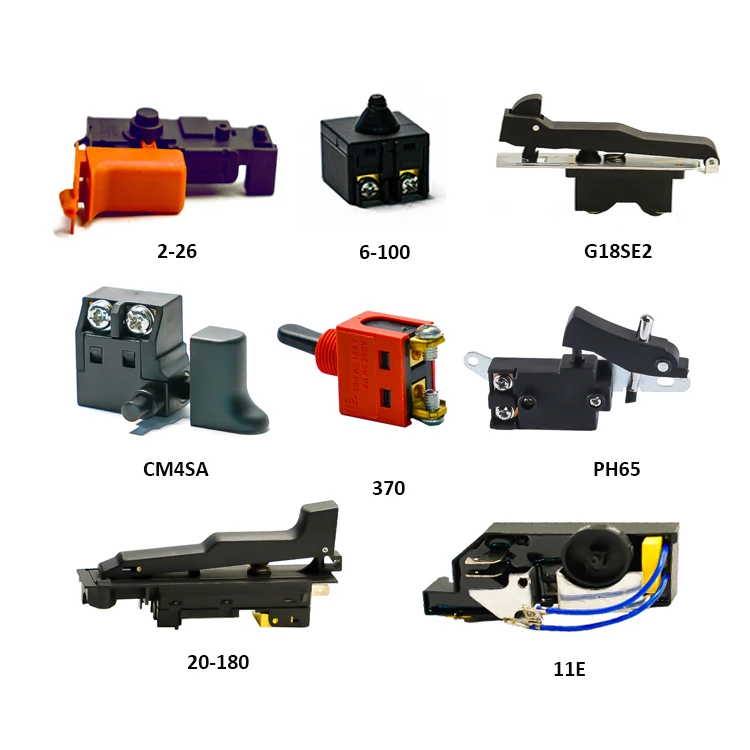 WISDOM Power Tools Spare Parts PH65 CM4SA 11E G18E2 Switches Replaceable Accessories DC Signal Trigger Switch