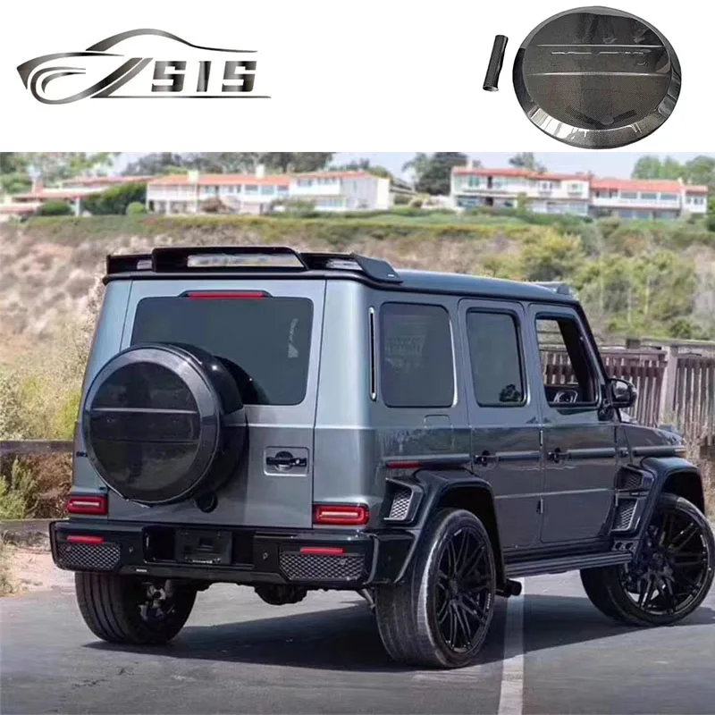 G-Class W464 Rear Tire Cover Carbon Fiber Material W463a G63 2018-2022 Year Matte  Color Tyre Cover Glossy Spare Wheel Covers