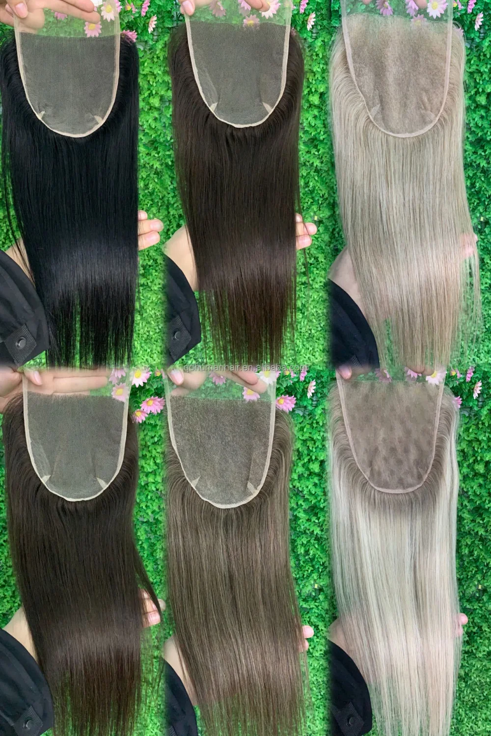 wholesale  3*5 3*6 5*5 5*6 6*6  16inches  transparent lace closure  Mesh Integration System for Hair Loss