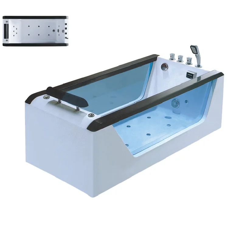 Easy Install jazzcui massage tub Surging Massage jet whirlpool bathtub spa Jet Whirlpool Bathtub With TV park