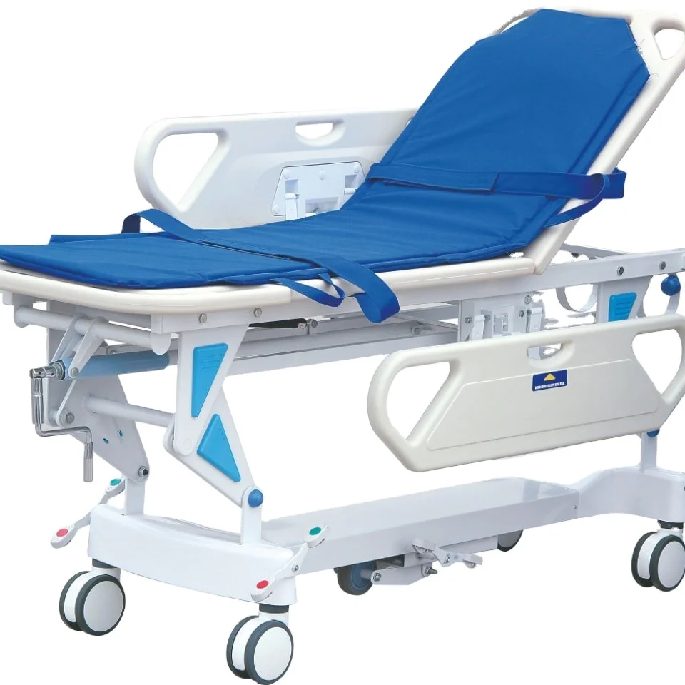 Emergency Rescue Transport Transfer Stretcher ICU electric adjustable nursing medical bed hospital furnitures price for patient