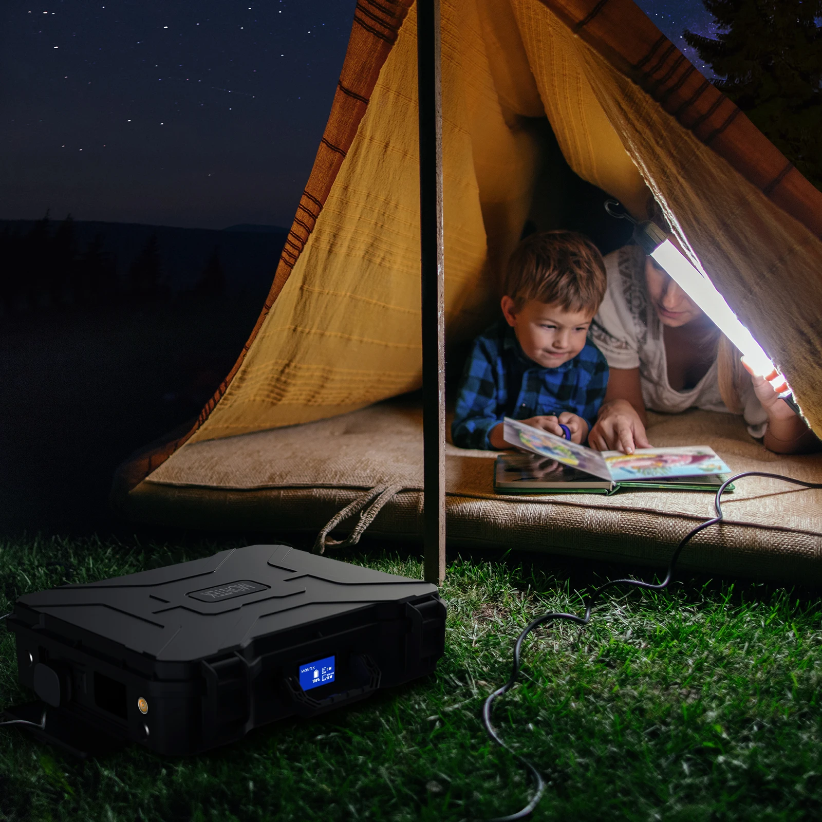 All In One Generator Solar 1000Wh for Camping