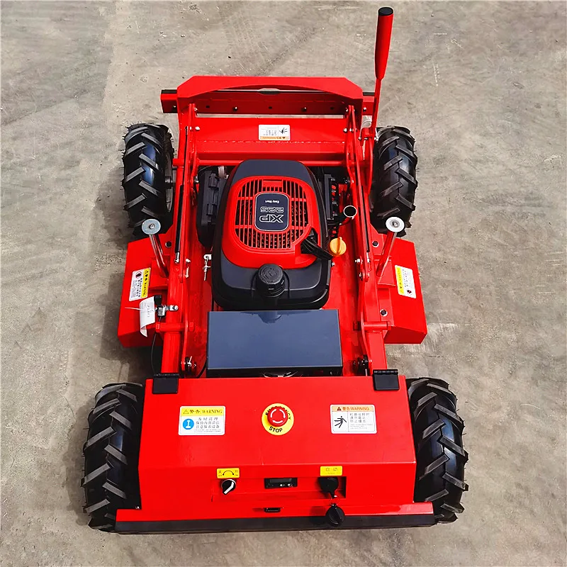 225cc rotary lawn mower remote control lawn mower 4 stroke  walking tractor with mower grass cutter