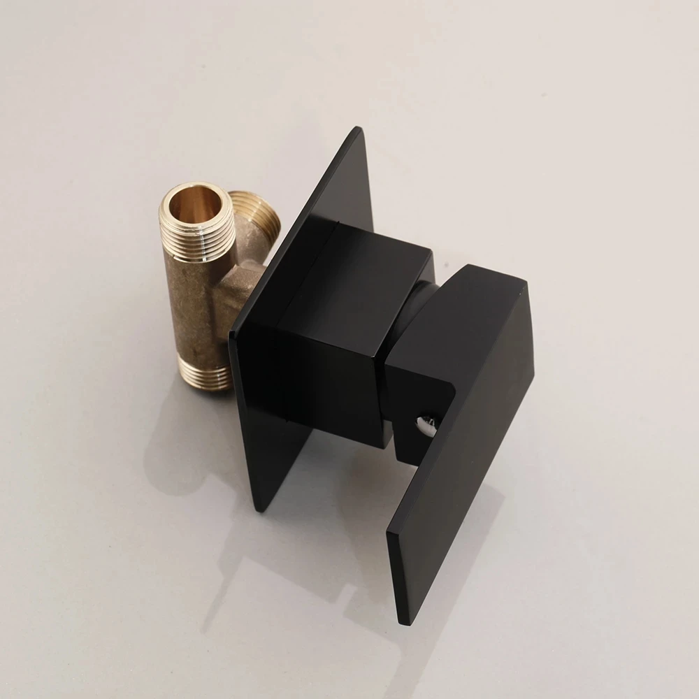 Black Bathtub Faucets Waterfall top mixer black bathroom wall wash basin faucets Wall Mount Widespread Vessel Mixer Tap