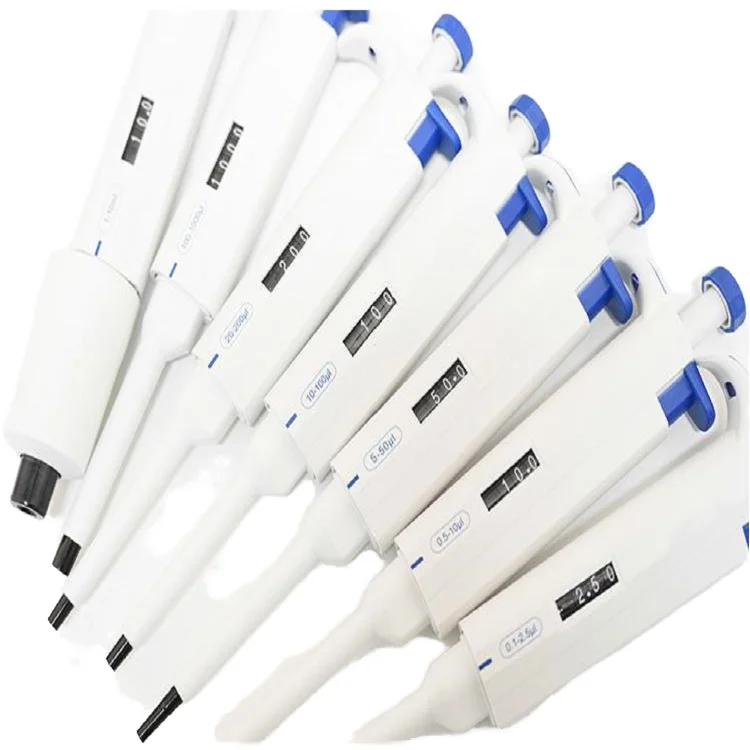 micro manual single channel adjustable pipette laboratory high temperature autoclave pipette gun for LXF-1000 range 100-1000ul