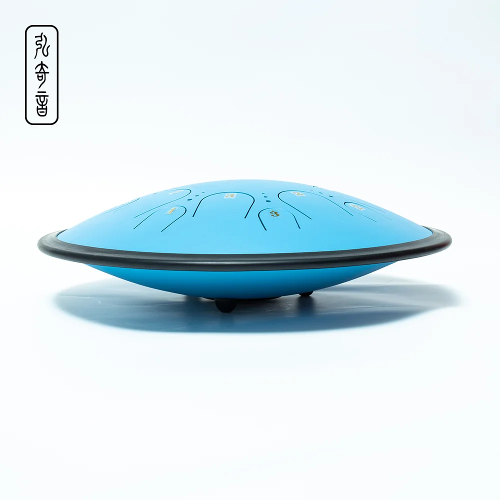 Который сделает вашего ребенка центром 14 дюймов Handpan попадания воды пластик Габионы коробки язык барабан пентатоника палец кроватка Музыкальные новый детский ударный инструмент