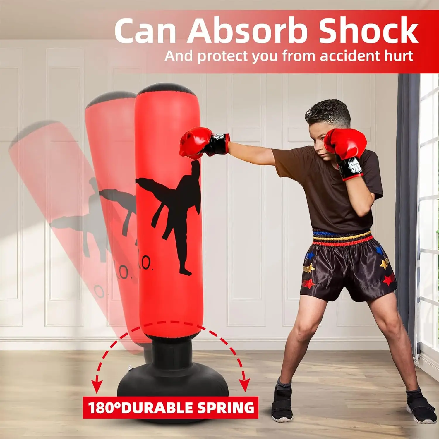 160cm inflatable punching bag boy training punching bag indoor game toys boxing Inflatable Boxing Bop Bag