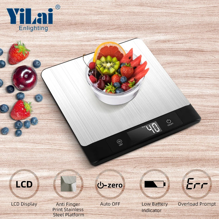 New Smart Blue tooth Nutrition Scale with 649 Kinds Food Datas Digital 5kg Multifunction Food Weighing Kitchen Scale