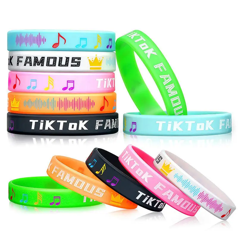 Custom silicone bracelet to make logo printing concave and convex color filling bracelet solid color silicone wristbands