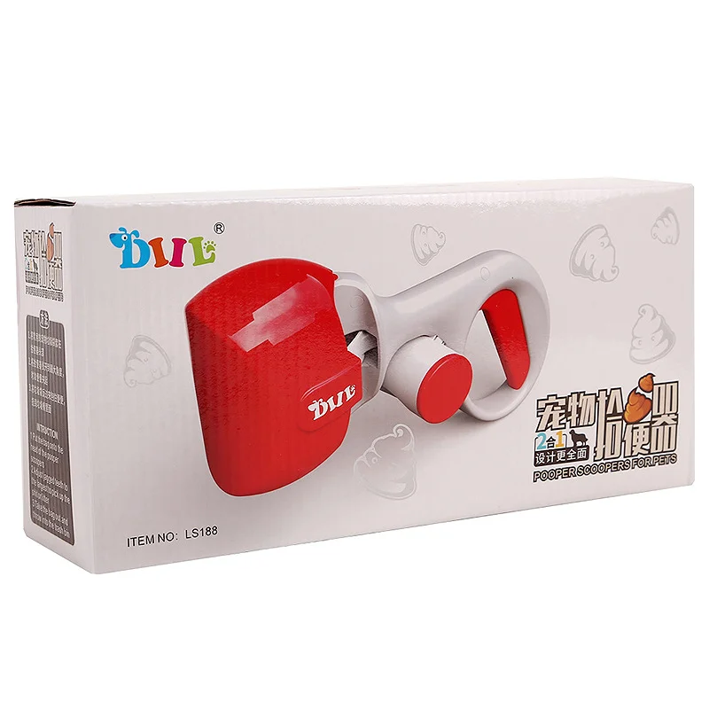 Hot Selling Shit Clean up Clip Pet Cleaning Products Dog Shit Pet Poop Scooper Portable Pet Poop Pick up Toilet Plastic PS 2pcs