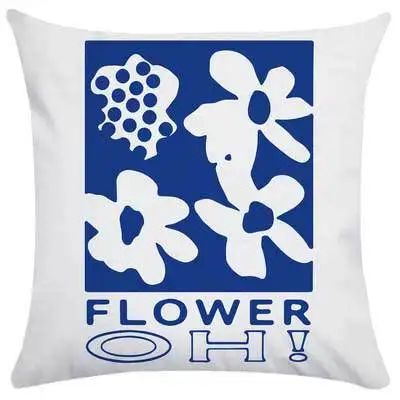 cushion covers for sofa square pillow cover retro art abstract washable stain-resistant floral wholesale cushion covers