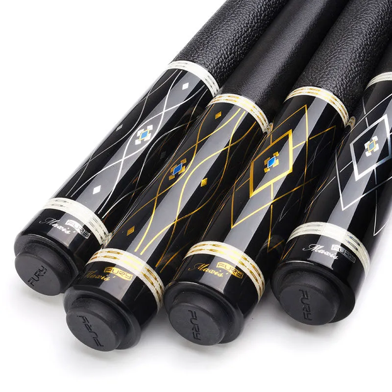
2019 New arrival Fury MS billiard 13mm tip north American maple shaft certer joint New Tec Decal butt billiar kit pool cue stick 