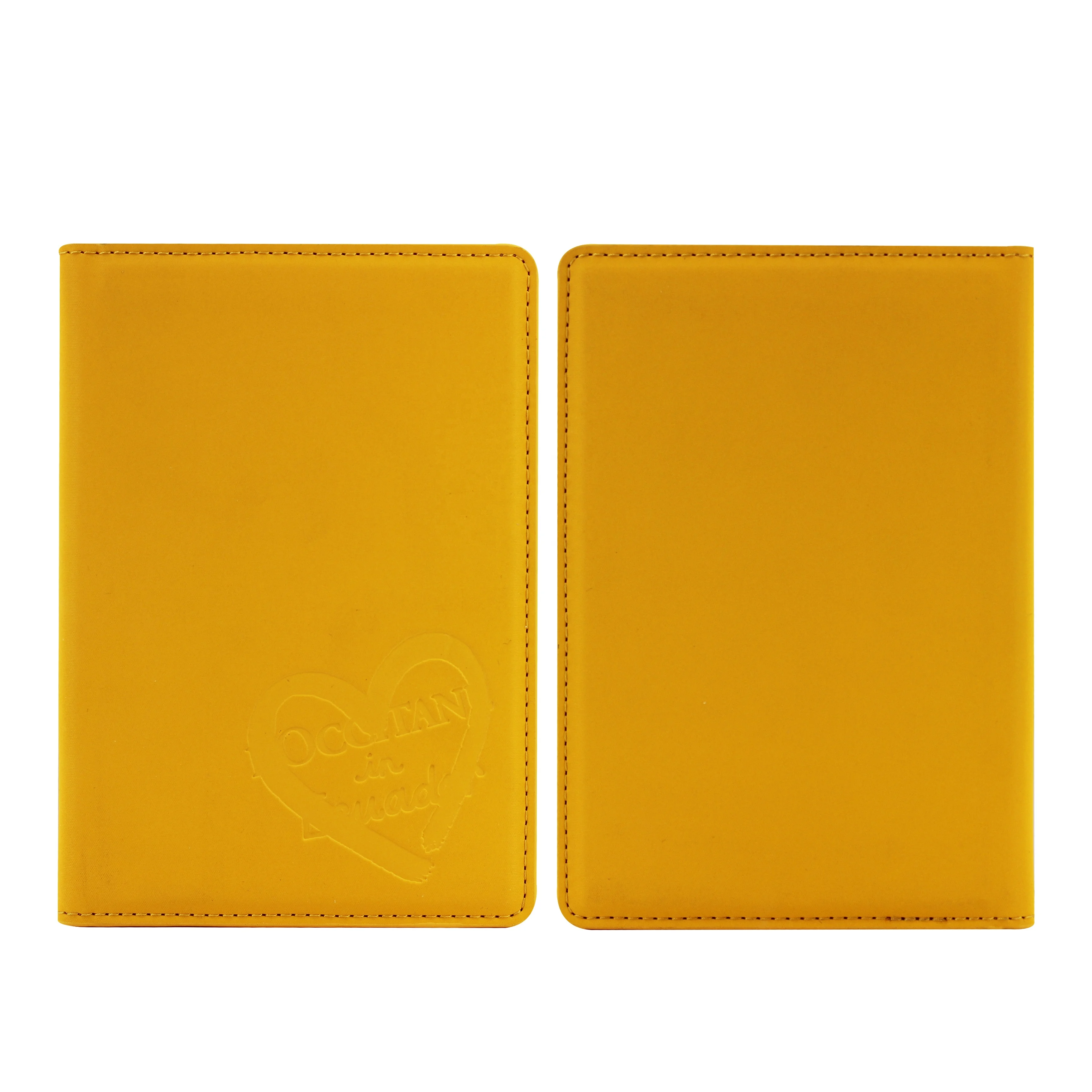 customizable outdoor travel vegan environmental leather portable passport holders eco-leather leather passport holder