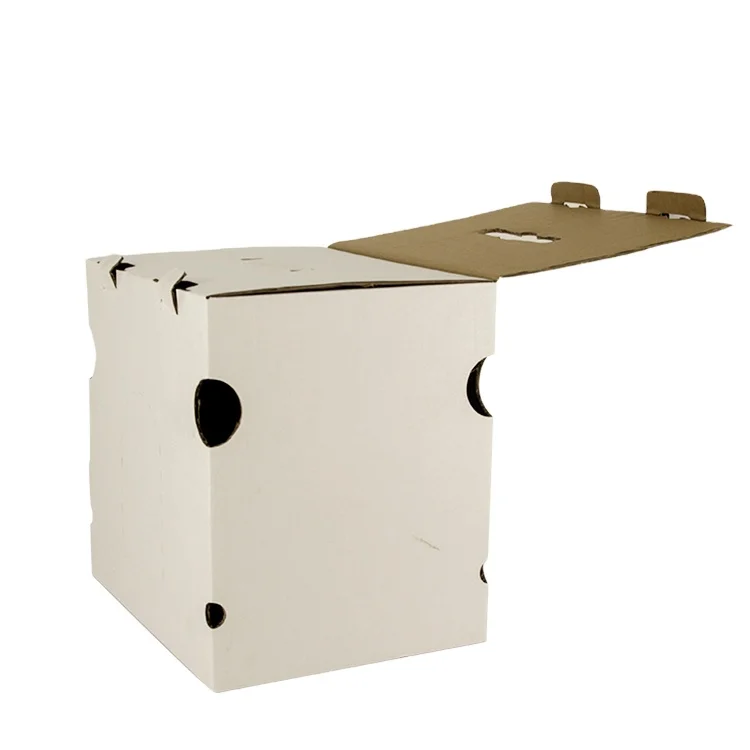 Meisitu белая ручная коробка для гофрированной бумаги с цифровой печатью