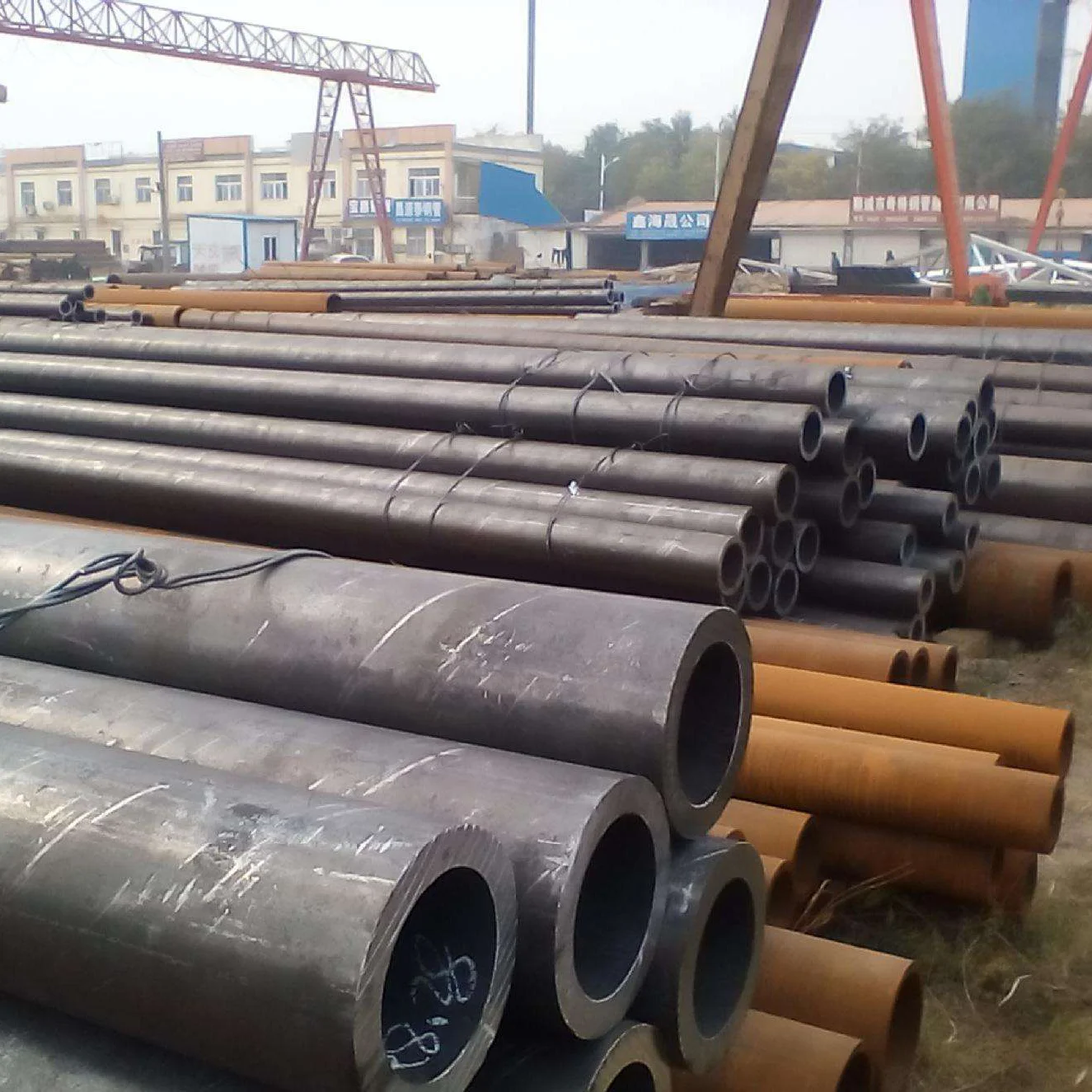 Round  seamless steel pipe tube ASTM A270 A554 pipe inox SS seamless carbon steel tube