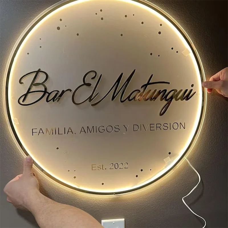 Rebow Hot-Selling Customized Led Channel Letters 3D Acrylic Logo Sign Metal Letter Signs For Indoor