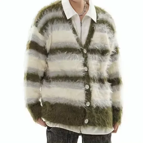 Custom Femme Plain Luxury Wool Alpaca Fleece Woman Long Sleeve Unisex Knit Mujer Cardigan for Women Sweater